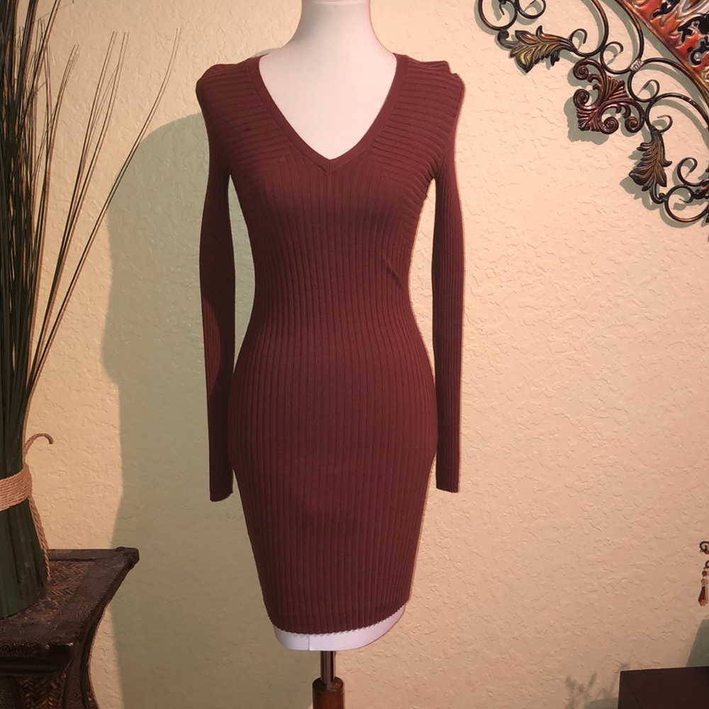 Flattering sweater dress